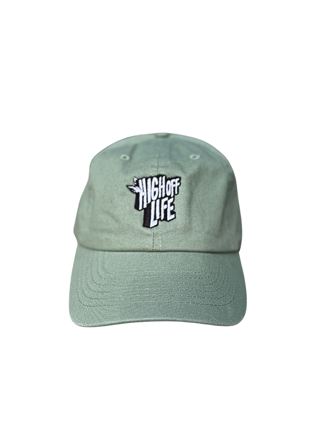 Green Tea High Off Life Embroidered Dad Hat