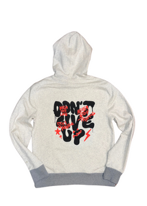 Don't Give Up | High Off Life Hoodie (Oatmeal Heather Grey & Oxford Heather Grey)