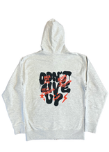Load image into Gallery viewer, Don&#39;t Give Up Zip-Up Hoodie (Heather Gray)