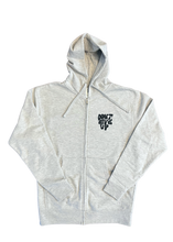 Load image into Gallery viewer, Don&#39;t Give Up Zip-Up Hoodie (Heather Gray)
