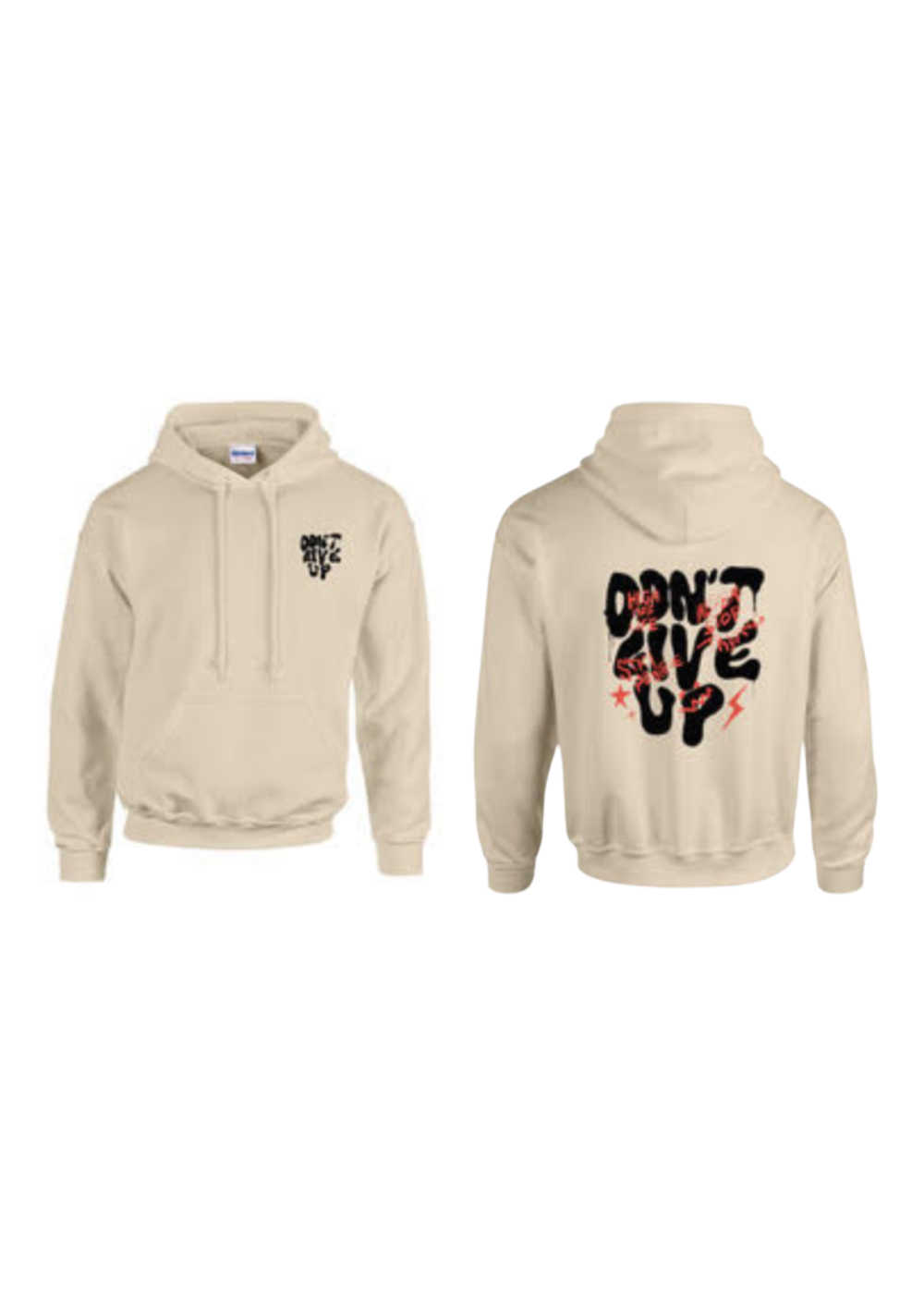 Don't Give Up | High Off Life Hoodie (Sand Color)