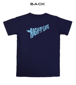 The Fly High Tee (Navy/Baby Blue)