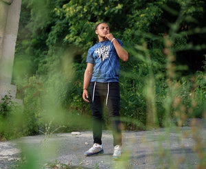 High Off Life T-Shirt (Navy Tie-Dye)