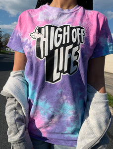 High Off Life T-Shirt (Cotton Candy Tie-Dye)