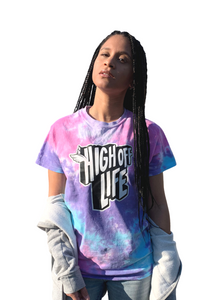 High Off Life T-Shirt (Cotton Candy Tie-Dye)