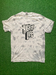 High Off Life T-Shirt (Crystal Gray Tie-Dye)