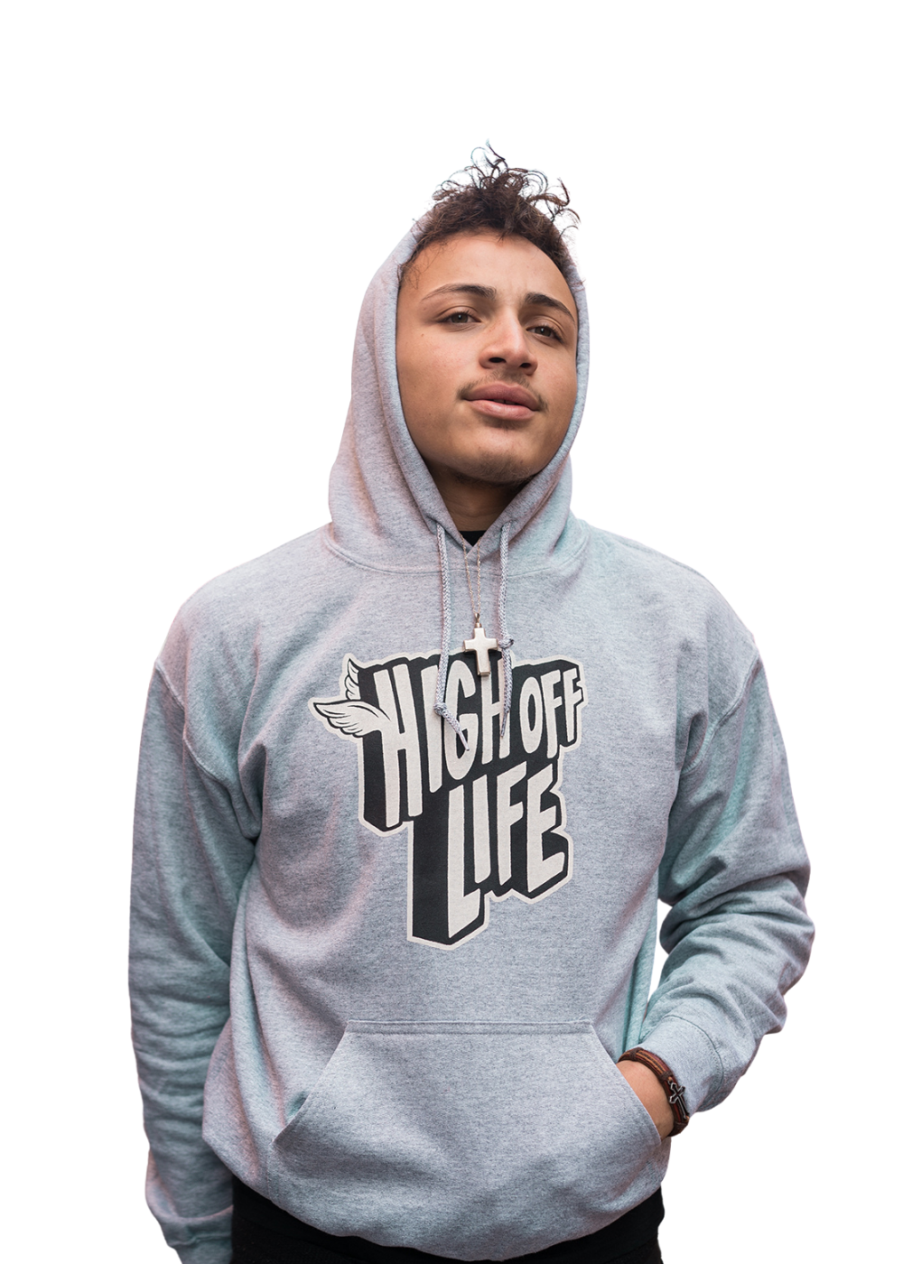 High Off Life Hoodie (Gray) – High Off Life ® High Off Life Hoodie (Gray) – High Off Life ®