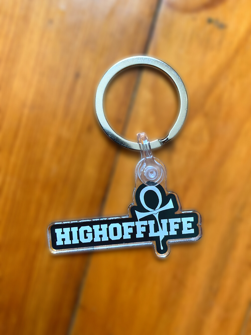 High Off Life Keychain (Ankh Logo)