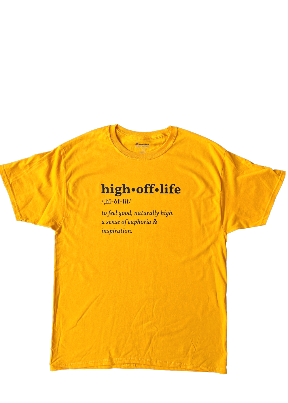 High Off Life Definition T-Shirt (Gold/Yellow)