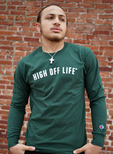 Load image into Gallery viewer, High Off Life Long Sleeve Trademark Tee (Dark Green)