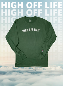 High Off Life Long Sleeve Trademark Tee (Dark Green)